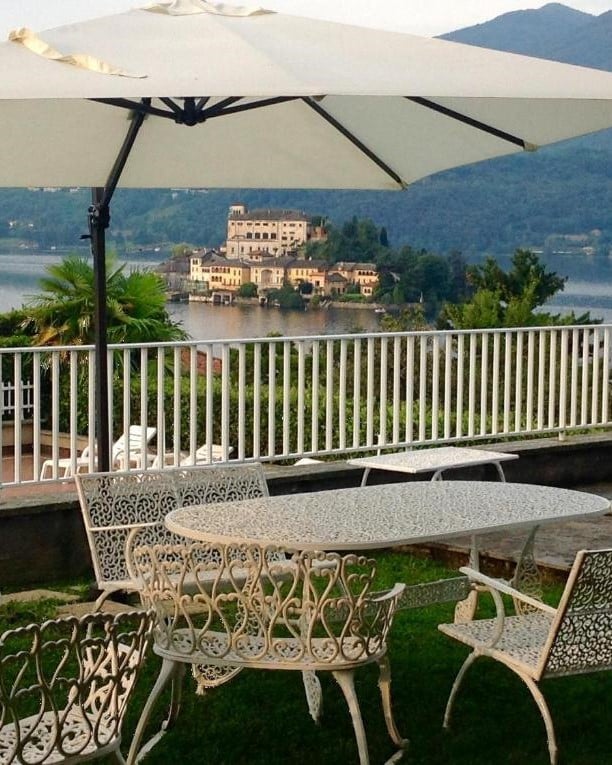 Lake Orta private tour patio